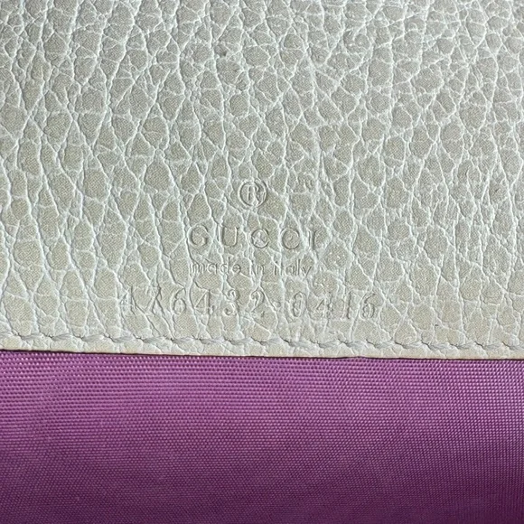 GUCCI Dionysus Super Mini Crystal Beige Leather Crossbody Bag Made in Italy - Picture 14 of 15